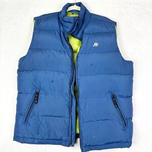 Aeropostale Mens Vintage Y2K Down Feather Puffer Vest Size XL Blue